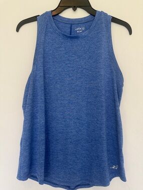 bcg Blue Heathered Women's Athletic Tank Top